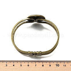 Fabrication de bracelets en laiton plaqués sur support&nbsp;KK-K277-10AB