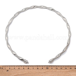 Halsketten mit gedrehter Eisenkette&nbsp;NJEW-G163-01P