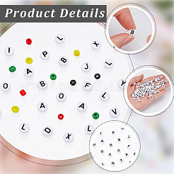 Kit de perles en verre (4 couleur) et 200 perles acryliques&nbsp;DIY-SC0033-85
