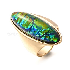 Fingerringe mit Pferdeauge aus Harz&nbsp;RJEW-R006-01G-02