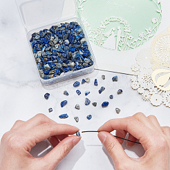 Natürliche Lapislazuli Chip-Perlen&nbsp;G-CJ0001-25
