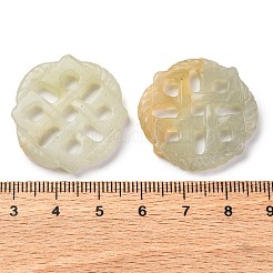 Pendentifs sculptés en jade naturel Xiuyan&nbsp;G-M195-04B