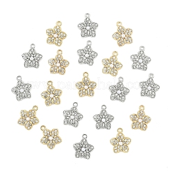 Pendenti con strass in lega 20 pz 2 colori&nbsp;FIND-YW0010-37