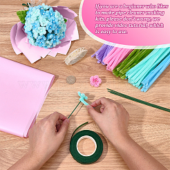 DIY Chenille-Stiel-Lametta-Girlanden-Bastelsets&nbsp;DIY-SC0033-14D