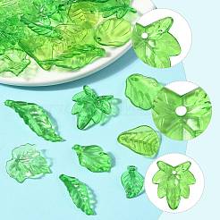 80pcs 8 Arten transparente Acrylanhänger&nbsp;OACR-FS0002-34