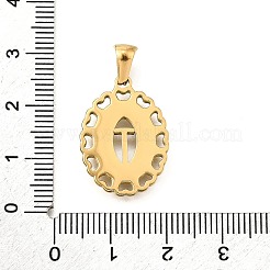 Pendentifs en acier inoxydable 304 doré&nbsp;STAS-K300-02G-T