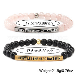 2-teiliges Set aus inspirierendem Armband aus Messing&nbsp;AW1158-3