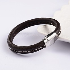 Bracciali cordone in pelle stile semplice&nbsp;BJEW-P128-07