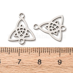 Dreifaltigkeitsknoten-Verbinder-Anhänger aus Edelstahl 304&nbsp;STAS-A141-04P