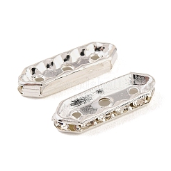 Barre distanziatrici in ottone e cristallo con strass&nbsp;RB-T019-01F-S