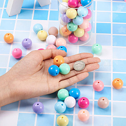 120pcs 12 perles acryliques opaques de style&nbsp;MACR-BT0001-03