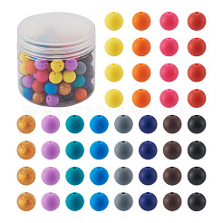 120pcs 12 Farben Silikonperlen&nbsp;SIL-TA0001-18