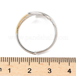 Verstellbare Manschettenringe aus Edelstahl 304&nbsp;RJEW-S626-01GP-C