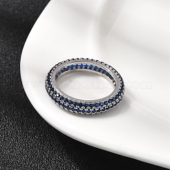 Anillos de dedo latón micropavé circonio cúbico&nbsp;RJEW-P166-10P