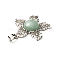 Pendentifs en aventurine vert naturel&nbsp;G-B033-02P-17