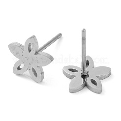 Boucles d'oreilles à tige en acier inoxydable 304 anti-ternissement&nbsp;EJEW-M242-04P