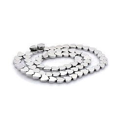 Unmagnetische synthetischen Hämatit Herz Perlen Stränge&nbsp;G-M074-01