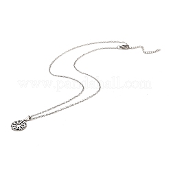 Collane con pendenti in acciaio inossidabile anti-ossidazione&nbsp;NJEW-K267-01E-P