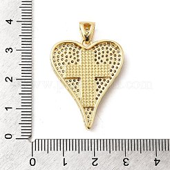 Pendentifs avec zircon cubiques à micro-pavés en laiton&nbsp;KK-A266-15G