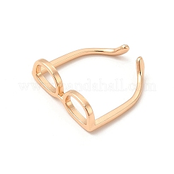 Anello per polsino aperto con montatura per occhiali in ottone da donna&nbsp;RJEW-F140-140KCG