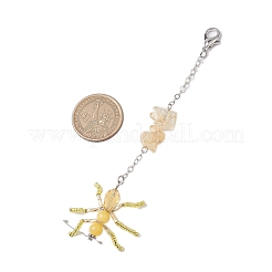 Pendentifs décoratifs en perles de verre fourmi&nbsp;HJEW-MZ00146-01