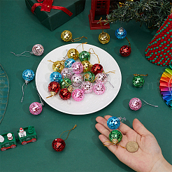 30 pendentif boule disco en verre et mousse&nbsp;HJEW-ME0001-13