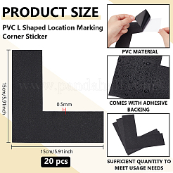 PVC-Eckaufkleber in L-Form zur Positionsmarkierung&nbsp;DIY-WH0504-919A