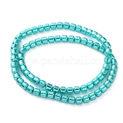Brins de perles d'hématite non magnétiques synthétiques galvanisées&nbsp;G-C248-C01-4mm-02