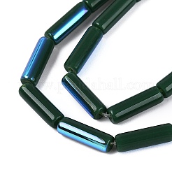 Chapelets de perles en verre opaque électrolytique&nbsp;EGLA-Q132-02A-F03