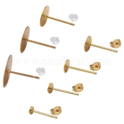 Ohrstecker-Beschläge aus Edelstahl 304&nbsp;STAS-FS0001-75