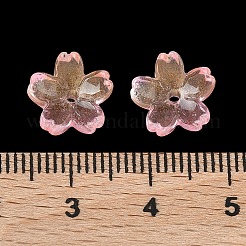 Embouts de perles de verre teints et chauffés&nbsp;GLAA-Z019-03