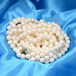 Chapelets de perles rondes en coquille&nbsp;X-BSHE-L011-4mm-A013A