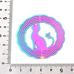 201 Edelstahl 3D drehbarer Hängewindspinner&nbsp;STAS-T064-98