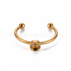 201 impostazioni anello cuscinetto polsino in acciaio inossidabile&nbsp;X-STAS-S080-042A-G