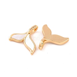 Pendenti in zirconi cubici trasparenti in micro pavè di ottone&nbsp;KK-S389-06G