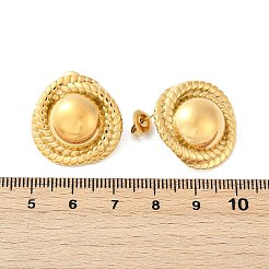 Pendientes de botón de acero inoxidable 304&nbsp;EJEW-G423-13G