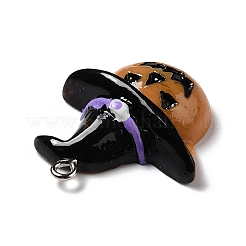 Pendentifs en résine opaque d'halloween&nbsp;LS-RESI-D055-101P