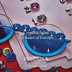 Pierres rondes en cristal preciosa® maxima&nbsp;X-PRC-RASS39-00030-260