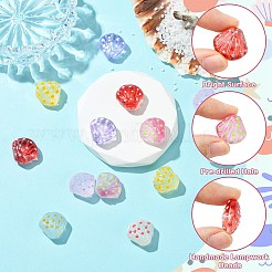 14pcs 7 colores cuentas de murano hecho a mano&nbsp;LAMP-CJ0002-17