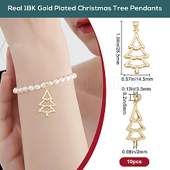 10 pendentif en laiton sur le thème de Noël&nbsp;KK-BBC0014-98