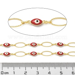 Gestellbeschichtung Messing Emaille Gliederketten&nbsp;CHC-P012-11G-01