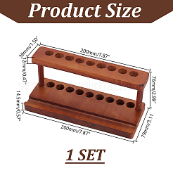 Porte-stylo en bois d'hévéa&nbsp;AJEW-WH0070-48B