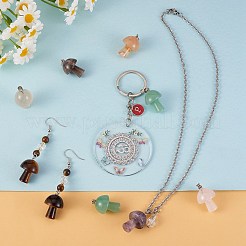 5 Stück natürliche Kirschblüten-Achat-Anhänger&nbsp;G-SZ00001-87D