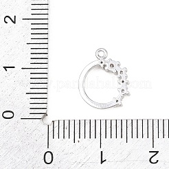 Messing micro pave klare zirkonia anhänger&nbsp;KK-D225-14P-02