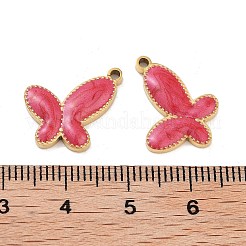 Pendentifs en émail et acier inoxydable 304 avec placage ionique (IP)&nbsp;STAS-I309-01D