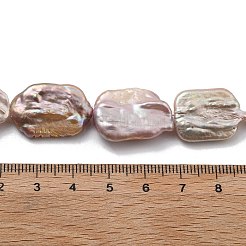 Natürliche Barock Keshi Perlen Stränge&nbsp;PEAR-P064-01F-05C
