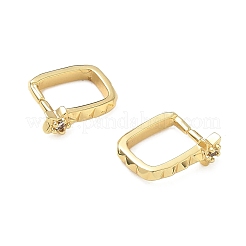 Ottone pavé zirconi cubici trasparenti punteruolo per ghiaccio ganci a pizzico&nbsp;CU-CBAD360-16G