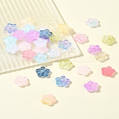 30 pièce de perles de verre peintes à la cuisson&nbsp;GLAA-FS0001-97H