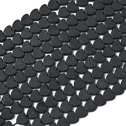 Stränge aus mattierten synthetischen Glasperlen&nbsp;G-A272-A01-02