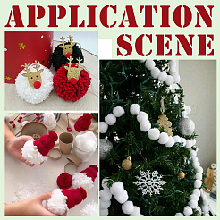 24 Stück 2 Arten weicher Wollpomponball&nbsp;DIY-SC0031-39